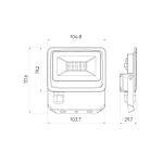 PHOTON LED-reflektor, 120°, IP65, 10 W, Természetes fehér, fekete LL-203495 SpectrumLED