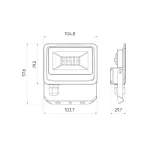 PHOTON LED-reflektor, 120°, IP65, 10 W, Természetes fehér, fekete LL-203495 SpectrumLED