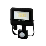 PHOTON mozgásérzékelős LED-reflektor, 120°, IP65, 10 W, Természetes fehér, fekete LL-203501 LED line