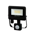 PHOTON mozgásérzékelős LED-reflektor, 120°, IP65, 10 W, Természetes fehér, fekete LL-203501 LED line