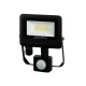 PHOTON mozgásérzékelős LED-reflektor, 120°, IP65, 10 W, Természetes fehér, fekete LL-203501 LED line