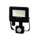 PHOTON mozgásérzékelős LED-reflektor, 120°, IP65, 10 W, Természetes fehér, fekete LL-203501 LED line