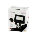 PHOTON mozgásérzékelős LED-reflektor, 120°, IP65, 10 W, Természetes fehér, fekete LL-203501 LED line