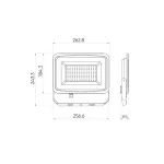 PHOTON LED-reflektor, 120°, IP65, 100 W, Természetes fehér, fekete LL-203563 LED line