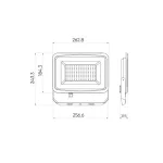 PHOTON LED-reflektor, 120°, IP65, 100 W, Természetes fehér, fekete LL-203563 LED line