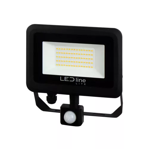 PHOTON mozgásérzékelős LED-reflektor, 120°, IP65, 100 W, Természetes fehér, fekete LL-203747 SpectrumLED