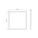 LITE Backlit LED-panel, 40 W, IP20, 600x600 mm, Természetes fehér LL-203921 LED line
