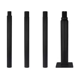   LEDline Lighting split pole 4m fekete horganyzott acél oszlop 4000mm 4x1m LL-206618 LL-206618 LED line