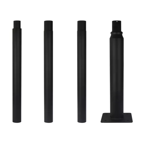 LEDline Lighting split pole 4m fekete horganyzott acél oszlop 4000mm 4x1m LL-206618 LL-206618 LED line