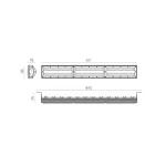 STREAKBAY Csarnokvilágító, 120°, IP65, IK08, 150 W, Természetes fehér, fekete, 5 év garancia LL-206762 LED line