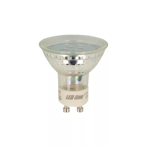 GU10 LED-fényforrás, 1 W, Meleg fehér WW 3000K 80lm, LL-209619 LED line