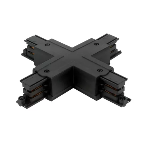 Connector X for 3 phase track LUMICANTO black with feeding PRIME LL-210691 SpectrumLED
