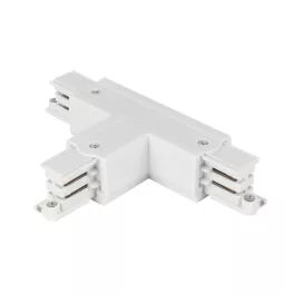   Connector T for 3 phase track LUMICANTO right white with feeding option PRIME