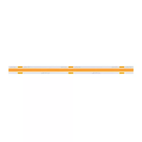 LED-szalag, COB, 2400 LED, 24 V DC, 11 W/m, IP20, meleg fehér, 5 év garancia, kiszerelés (5 méter)