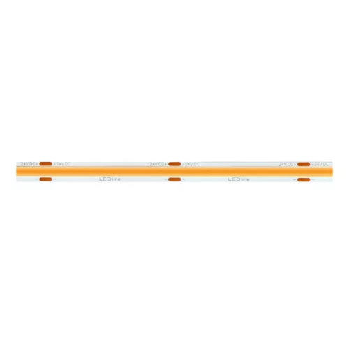 LED-szalag, COB, 1600 LED, 24 V DC, 5 W/m, IP20, meleg fehér, 5 év garancia, kiszerelés (5 méter)