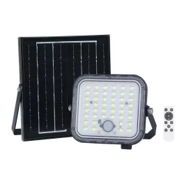   LUNIR napelemes LED-reflektor, 90°, IP65, 50 W, Természetes fehér, fekete LL-211339 LED line