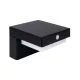 Suntis Solar Wall Light 3000K 220lm 2Ah USB-C Square IP54 Black PRIME LL-217591 LED line