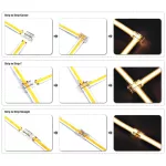Connector for LED strips Fast Connector 3gen. 9in1 SMD/COB 2pin 8mm 5A PCB-PCB PRIME (10 db/csomag)