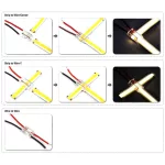 Connector for LED strips Fast Connector 3gen. 9in1 SMD/COB 2pin 8mm 5A PCB-PCB PRIME (10 db/csomag)