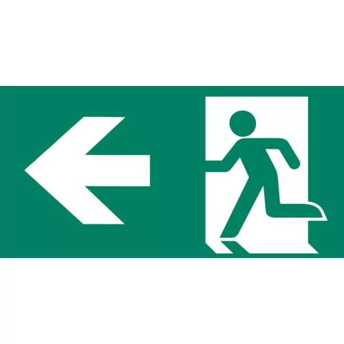 Mounting accessories CLARENTO - left arrow AAE102 for emergency evacuation lamp