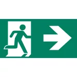 Mounting accessories CLARENTO - arrow right AAE107 for emergency evacuation light