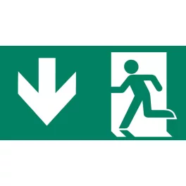   Mounting accessories CLARENTO - arrow down L person P AAE104 for emergency evacuation light