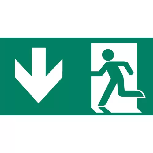 Mounting accessories CLARENTO - arrow down L person P AAE104 for emergency evacuation light