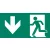 Mounting accessories CLARENTO - arrow down L person P AAE104 for emergency evacuation light