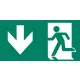 Mounting accessories CLARENTO - arrow down L person P AAE104 for emergency evacuation light