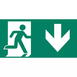   Mounting accessories CLARENTO - arrow down P person L AAE109 for emergency evacuation light
