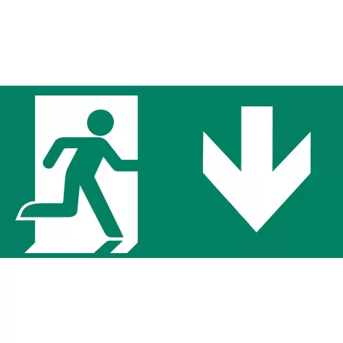 Mounting accessories CLARENTO - arrow down P person L AAE109 for emergency evacuation light