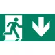 Mounting accessories CLARENTO - arrow down P person L AAE109 for emergency evacuation light