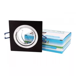   LEDline LEDOM Downlight alu. square black brushed adjustable LL-241093 LED line