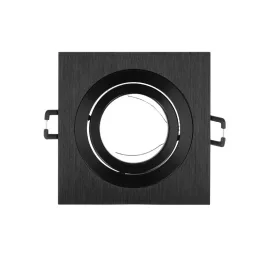   LEDline® downlight aluminium square adjustable SLIM black brushed AKROS LL-241208 LED line