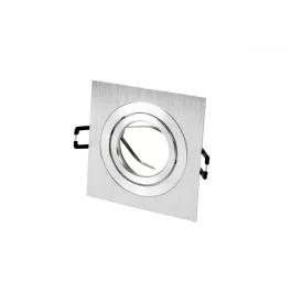   LEDline® downlight aluminium square adjustable SLIM silver brushed AKROS LL-241215 LED line