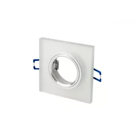   LEDline® downlight glass square white 90x26x10mm frosted GLIKKA