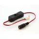 LEDline® LED strip CLICK CONNECTOR single 8 mm 2 PIN with a cable for the DC socket and switch