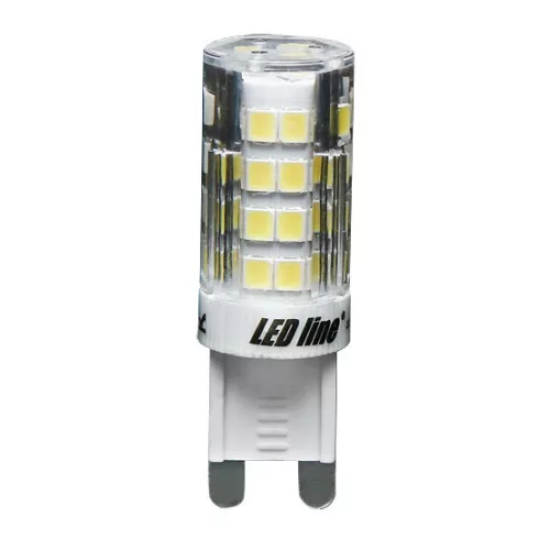 G9 LED-fényforrás, 4 W, Hideg fehér CW 6000K 350lm, LL-245541 LED line
