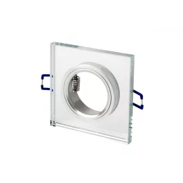   LEDline Downlight glass square silver 90x28x10mm(65mm) LL-246388 LED line