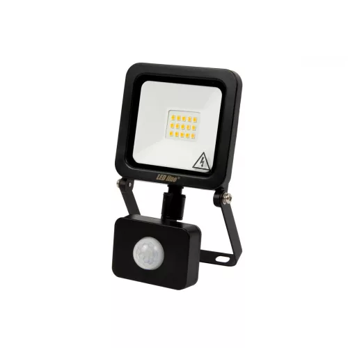 PRIME mozgásérzékelős LED-reflektor, 120°, IP65, 10 W, Természetes fehér, fekete LL-470447 SpectrumLED