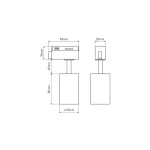 LED line® luminaire for single-phase track GU10 white PIPE LL-475442 LED line