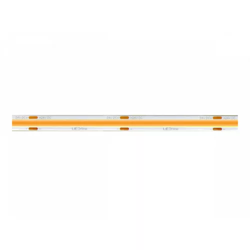 LED-szalag, COB, 1600 LED, 24 V DC, 8 W/m, IP66, meleg fehér, 5 év garancia, kiszerelés (5 méter)