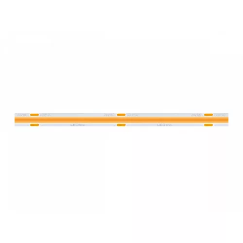 LED-szalag, COB, 2400 LED, 24 V DC, 11 W/m, IP20, meleg fehér, 5 év garancia, kiszerelés (5 méter)