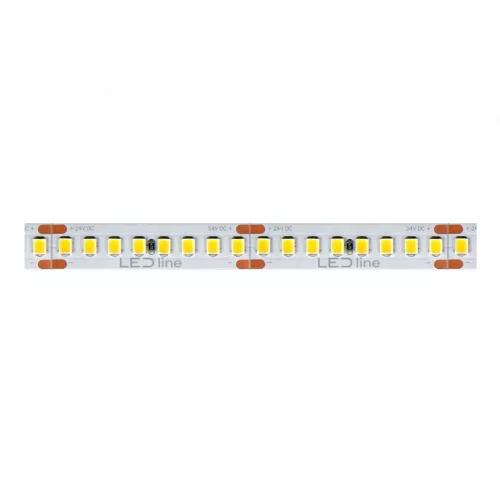 LED-szalag, SMD 3528, 192 LED/m, 24 V DC, 17,5 W/m, IP20, meleg fehér, 5 év garancia, kiszerelés (5 méter)