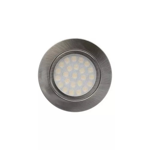Ultralux bútorba süllyeszthető LED Spot 230V AC, 4W, 4200K, 330 lumen, IP44, SZATÉN NIKKEL LML220442SN
