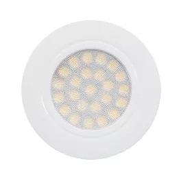   Ultralux bútorba süllyeszthető LED Spot 230V AC, 4W, 330 lumen, IP44, FEHÉR LML220442W