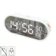 HOME LTC06 ébresztőóra, USB töltőkimenet, fehér kijelző, két ébresztési időpont, hőmérséklet és páratartalom mérés