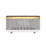 HOME LTCR06 multimédia lejátszó és ébresztőóra, 2x5 Watt, Qi telefontöltés, Bluetooth TWS, FM rádió, LED kijelző, beépített akkumulátor