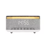 HOME LTCR06 multimédia lejátszó és ébresztőóra, 2x5 Watt, Qi telefontöltés, Bluetooth TWS, FM rádió, LED kijelző, beépített akkumulátor
