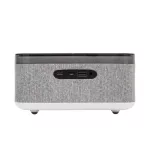 HOME LTCR06 multimédia lejátszó és ébresztőóra, 2x5 Watt, Qi telefontöltés, Bluetooth TWS, FM rádió, LED kijelző, beépített akkumulátor